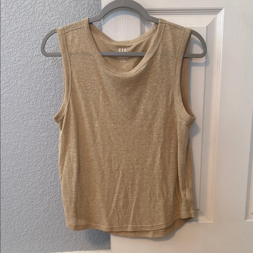 GAP Women's Tank Top in Beige Heather